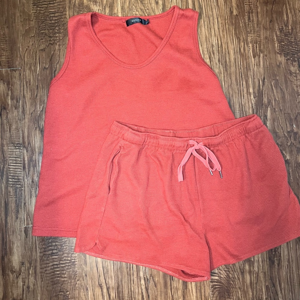 Waffle Red Set